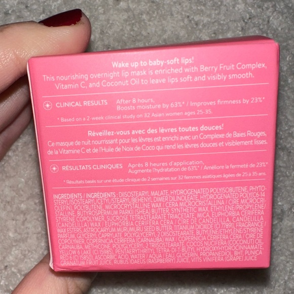 New Laneige Full Size Lip Sleeping Mask Berry - Picture 6 of 8